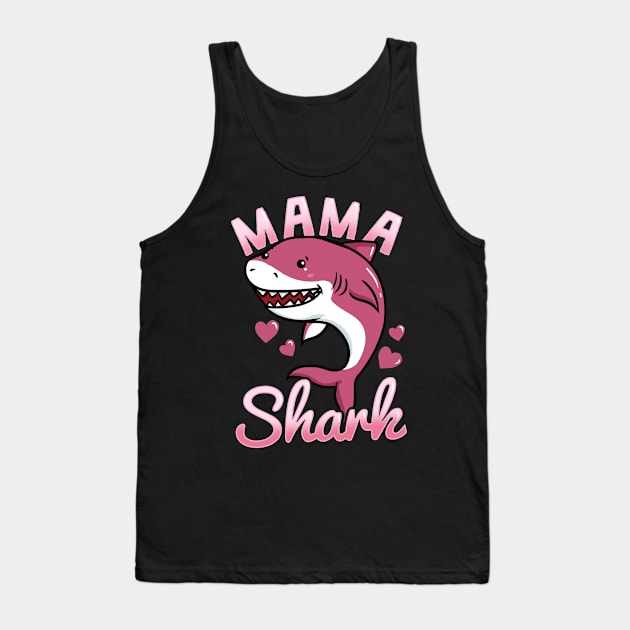 Mama Shark Tank Top by KAWAIITEE